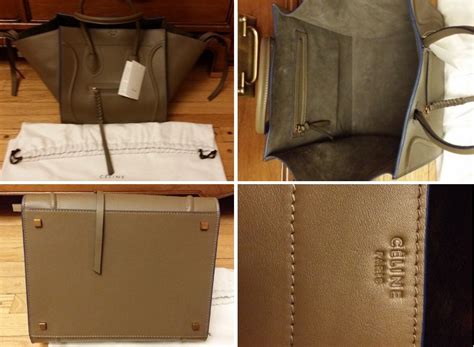 how to spot fake celine phantom|how to check celine purse.